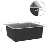 148758 Handmade Kitchen Sink Stainless Steel