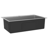 Handmade Kitchen Sink Stainless Steel - Side View
