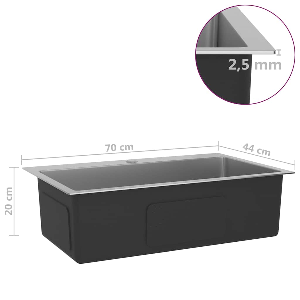 Handmade Kitchen Sink Stainless Steel