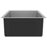 148766 Handmade Kitchen Sink Stainless Steel - 45-Degree Angle