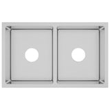 Handmade Kitchen Sink Stainless Steel - Front View