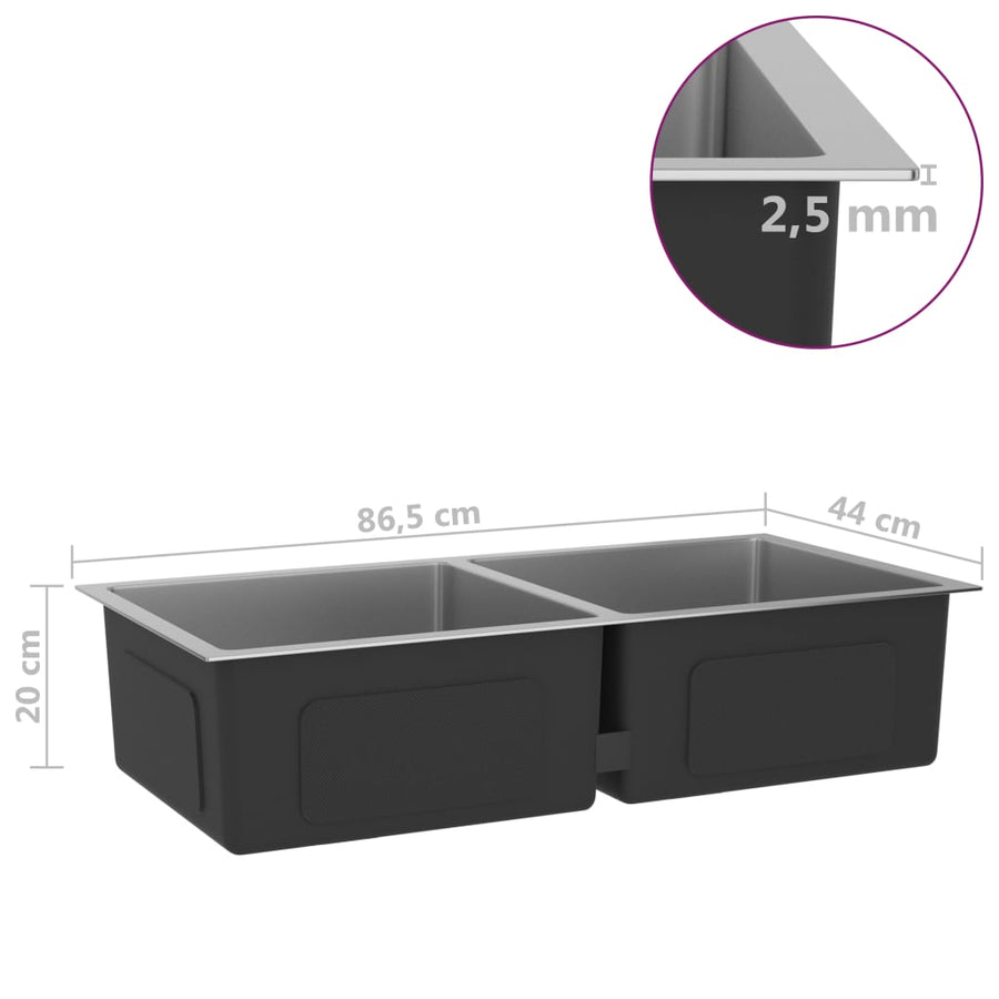 148772 Handmade Kitchen Sink Stainless Steel