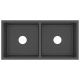 148773 Handmade Kitchen Sink Black Stainless Steel