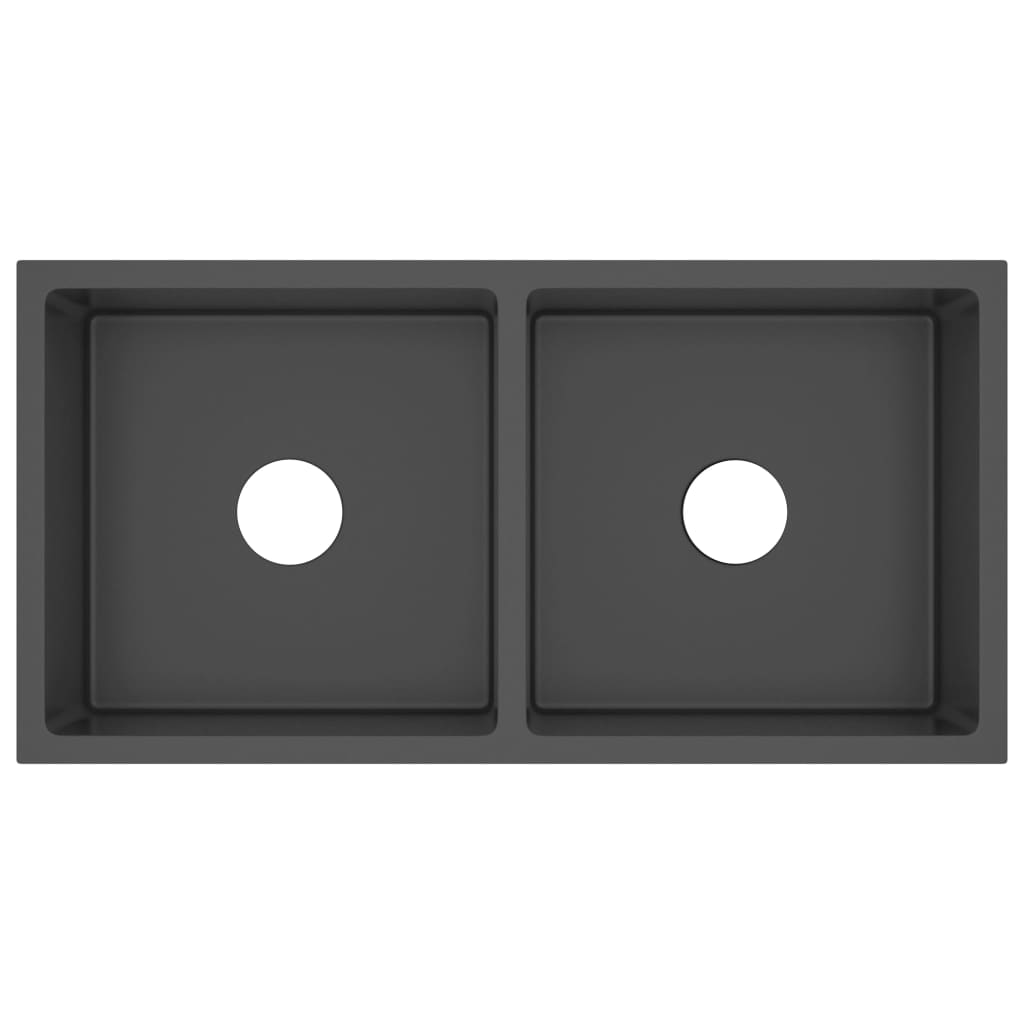 148773  Handmade Kitchen Sink Black Stainless Steel