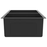 148773 Handmade Kitchen Sink Black Stainless Steel
