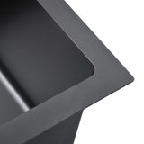 148773 Handmade Kitchen Sink Black Stainless Steel