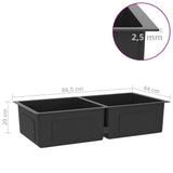 148773 Handmade Kitchen Sink Black Stainless Steel