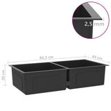 148773  Handmade Kitchen Sink Black Stainless Steel - Close-Up Angle