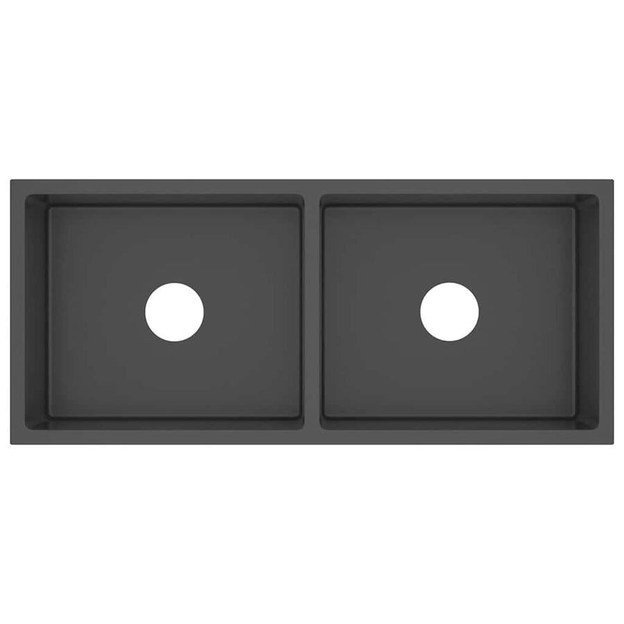 148775 Handmade Kitchen Sink Black Stainless Steel