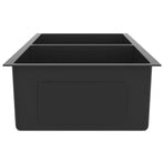 148775 Handmade Kitchen Sink Black Stainless Steel