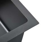 148775 Handmade Kitchen Sink Black Stainless Steel