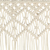 Macrame Curtain 140x240 cm Cotton - Top-Down View