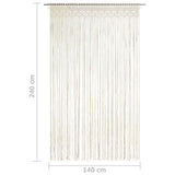 Macrame Curtain 140x240 cm Cotton