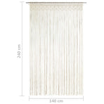 Macrame Curtain 140x240 cm Cotton