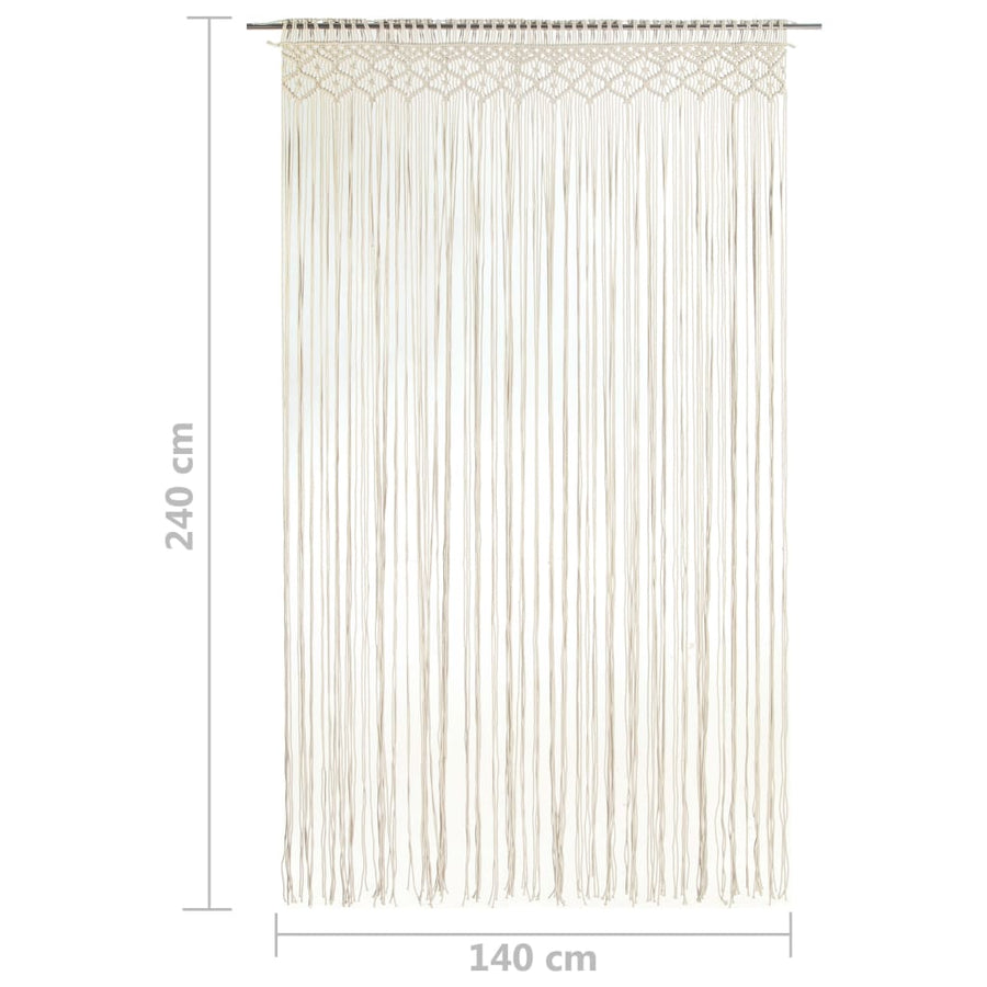 Macrame Curtain 140x240 cm Cotton