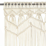 Macrame Curtain 140x240 cm Cotton - Side View