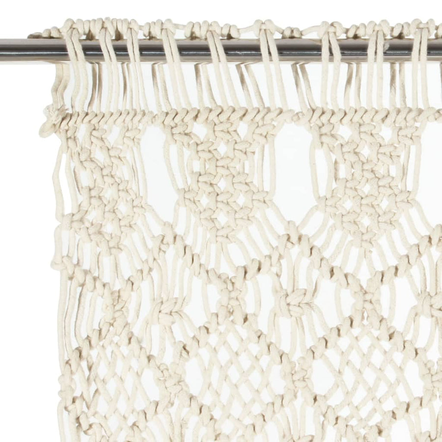 Macrame Curtain 140x240 cm Cotton
