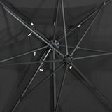 Cantilever Garden Parasol with Double Top Anthracite 250x250 cm