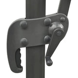 Cantilever Garden Parasol with Double Top 300x300 cm Sand - Rear View