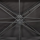 Cantilever Garden Parasol with Double Top Anthracite 400x300 cm - Close-Up Angle
