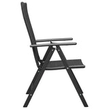 Garden Chairs 4 pcs Poly Rattan Black - Top-Down View