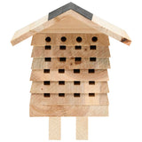 Bee Hotel Solid Firwood 22x20x20 cm - Front View
