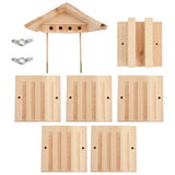 Bee Hotel Solid Firwood 22x20x20 cm - 45-Degree Angle