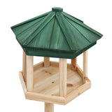 Standing Bird Feeder Solid Firwood 33x110 cm - Front View