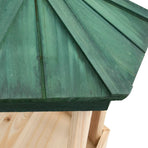 Standing Bird Feeder Solid Firwood 33x110 cm
