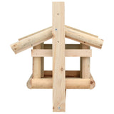 Bird Feeder Solid Wood 35x29.5x21 cm - Top-Down View