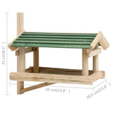 Bird Feeder Solid Wood 35x29.5x21 cm - Close-Up Angle