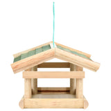 Bird Feeder Solid Wood 35x29.5x21 cm - Side View