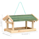 Bird Feeder Solid Wood 35x29.5x21 cm - Rear View