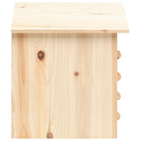 Bat House Solid Firwood 30x20x38 cm - Side View