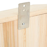 Bat House Solid Firwood 30x20x38 cm - Rear View