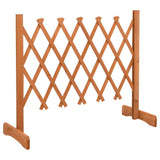 Garden Trellis Fence Orange 120x60 cm Solid Firwood - Front View