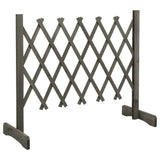 Garden Trellis Fence Grey 120x60 cm Solid Firwood