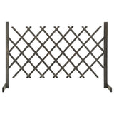 Garden Trellis Fence Grey 120x90 cm Solid Firwood