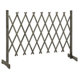Garden Trellis Fence Grey 150x80 cm Solid Firwood - Front View