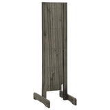 Garden Trellis Fence Grey 150x80 cm Solid Firwood