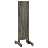 Garden Trellis Fence Grey 150x80 cm Solid Firwood - Top-Down View