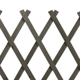 Garden Trellis Fence Grey 150x80 cm Solid Firwood