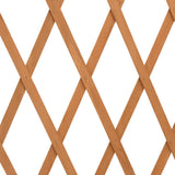 Garden Trellis Fence Orange 180x100 cm Solid Firwood - Rear View