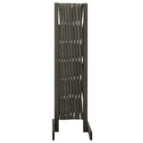 Garden Trellis Fence Grey 180x100 cm Solid Firwood - Side View