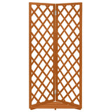 Corner Trellis Orange 50x50x145 cm Solid Firwood
