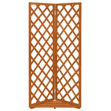 Corner Trellis Orange 50x50x145 cm Solid Firwood - Front View