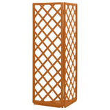 Corner Trellis Orange 50x50x145 cm Solid Firwood - Top-Down View