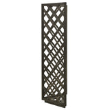 Corner Trellis Grey 50x50x145 cm Solid Firwood