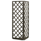 Corner Trellis Grey 50x50x145 cm Solid Firwood - Top-Down View