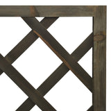 Corner Trellis Grey 50x50x145 cm Solid Firwood - 45-Degree Angle